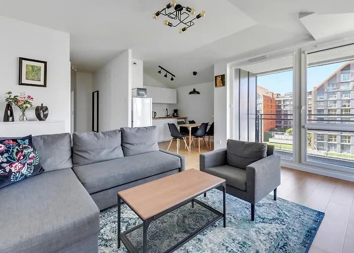 Grano Flats Gdansk - Riverfront Apartment